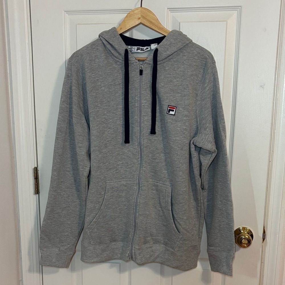 Fila Zip Hoodie, gray, Medium